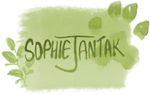 Stylized paint splashes, resembling drips from a paintbrush.